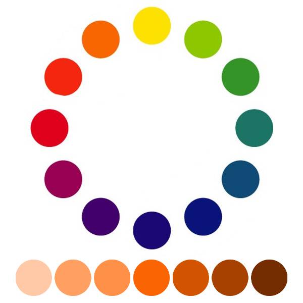 同色系の色相環