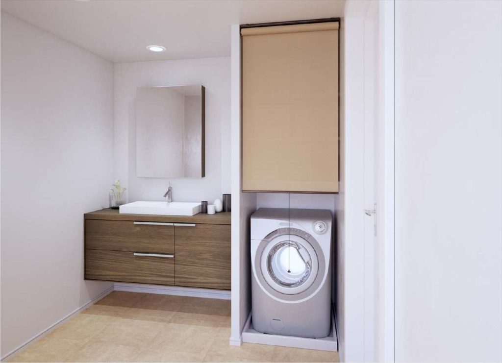 洗面台のロールスクリーン