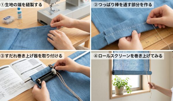 ロールスクリーンをDIYする方法