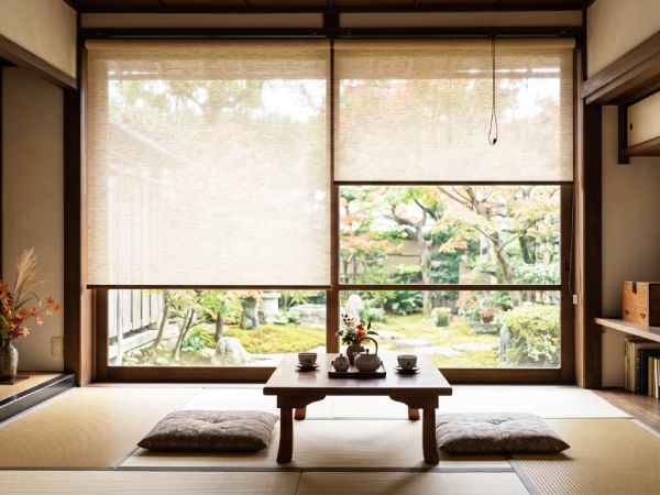 和室に合うロールスクリーンを使用