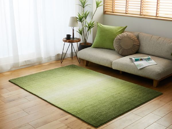 おしゃれなふかふかシャギーラグ『アズール2』