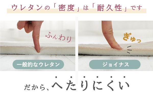 ウレタンラグ『ジョイナス』の弾力