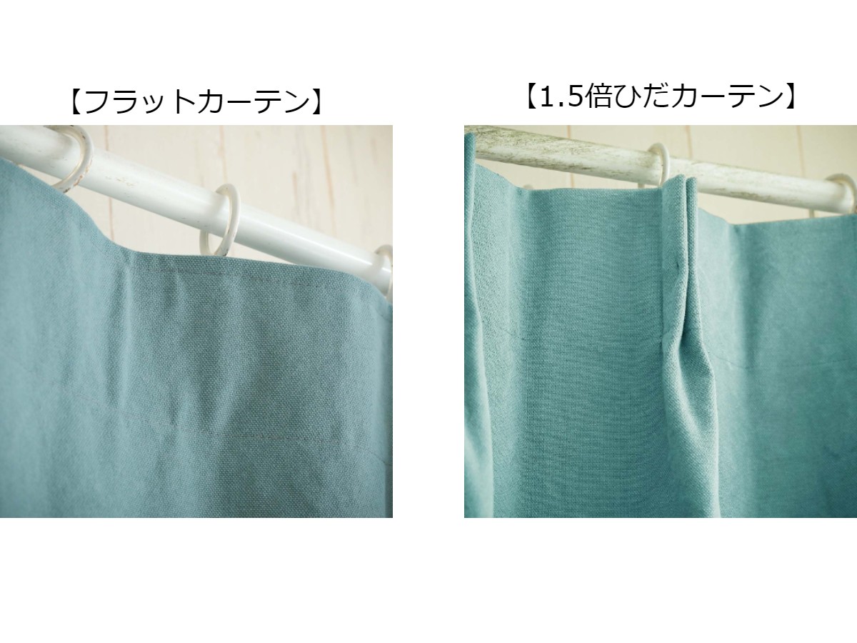 MODE Sオーダーカーテン フラット 約1.0倍ヒダなしカーテン 縫製記号 【数量は多】 フラット