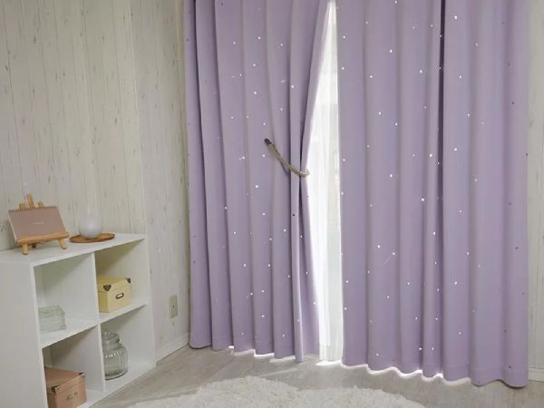 おしゃれなパープルカーテン『アストル』