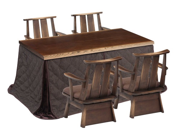 おしゃれなダイニングこたつテーブルセット『ワカバ』