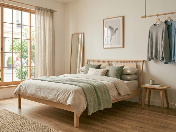 北欧インテリアとベッド