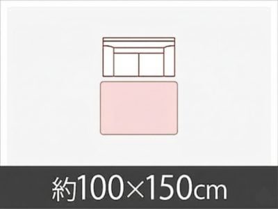 【1畳】100×150cmのラグレイアウト