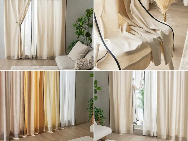 天然素材が使われたカーテン