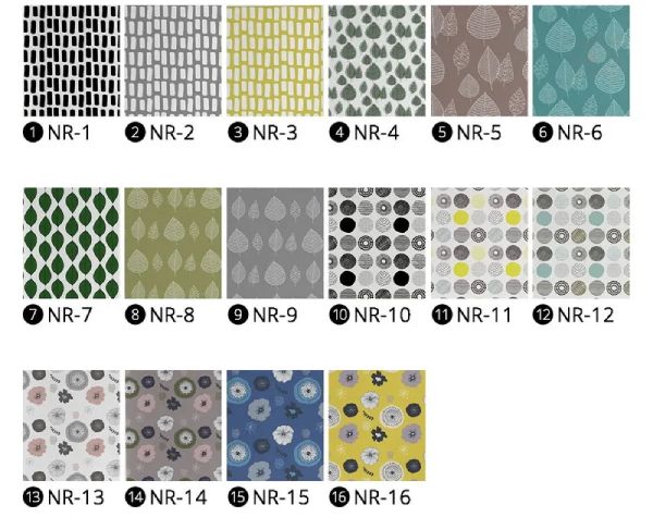 北欧柄ファストロールスクリーンの柄