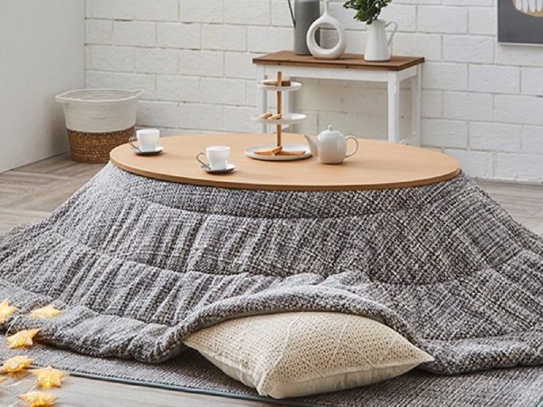 円形のこたつ布団『ノルビー』
