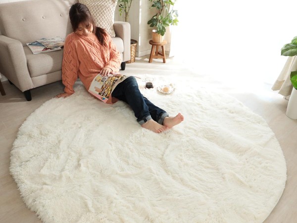 ふわふわシャギーラグ『シフォン』