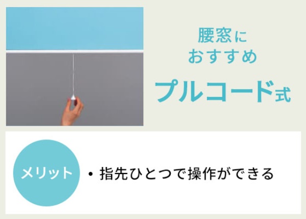 プルコード式の操作方法